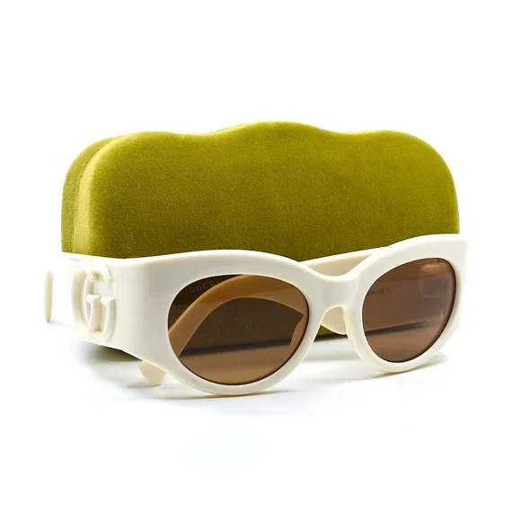 NEW GUCCI GG1544S 004 IVORY BROWN AUTHENTIC SUNGLASSES - Picture 2 of 16